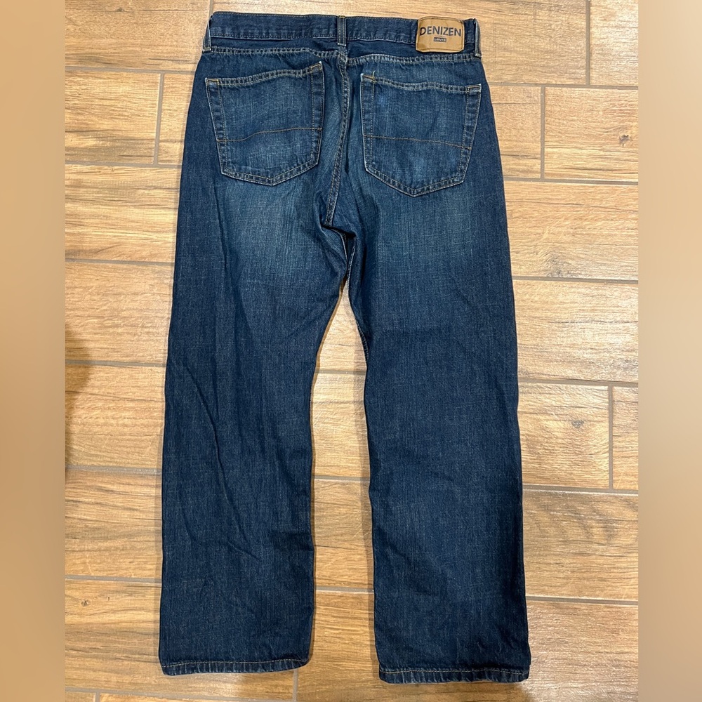 Levi’s Denizen 236 Regular Fit Men’s Dark Blue Denim 5 Pocket Jeans 36 X 30 EUC